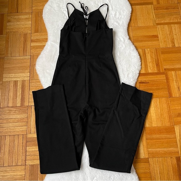 REFORMATION Sophie Lace-Up Neck Jumpsuit  Office Siren size 6 - Picture 5 of 14